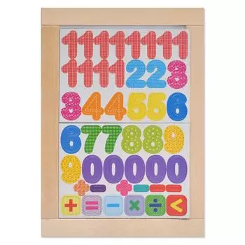 Доска двухсторонняя, обучающая, магнитно-маркерно-меловая - Веселые цифры