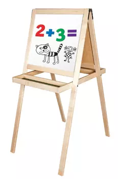 Доска мольберт двухсторонняя комбинированная напольная магнитно-маркерная №15