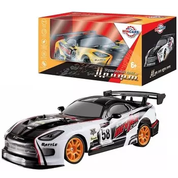 Дрифтовая машина на радиоуправлении, полный привод, масштаб 1:16, зарядное устройство в комплекте