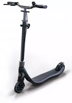 Двухколесный самокат Globber One NL 125 Delux, черно-серый