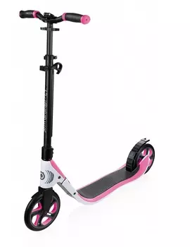 Двухколесный самокат Globber One NL 205, бело-розовый