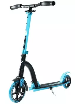 Двухколесный самокат Y-Scoo RT 180 Slicker с амортизатором Deluxe, голубой