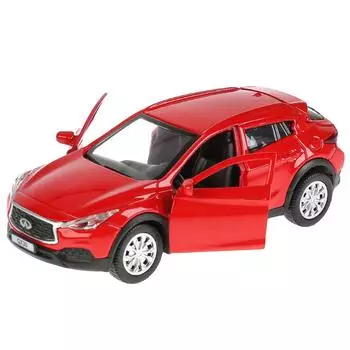 Джип Infiniti QX30, красный, 12 см, открываются двери, инерционный механизм