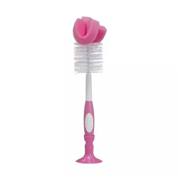 Ершик для чистки бутылочек, розовый