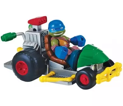 Фигурка Черепашки-ниндзя Лео с багги, серия Half Shell Hero