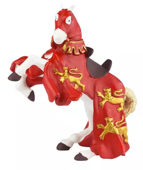 Фигурка Конь короля Ричарда в красном