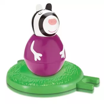 Фигурка-неваляшка Weebles «зебра Зои» тм Peppa Pig