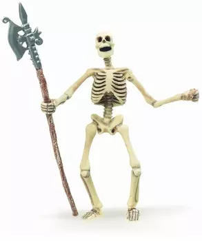 Фигурка скелета, светящегося в темноте