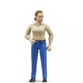 Фигурка женщины, голубые джинсы