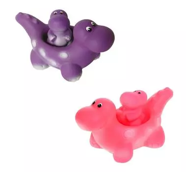 Фигурки для купания - Веселые динозаврики из пвх