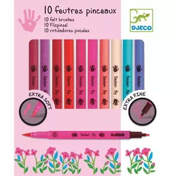 Фломастеры двухсторонние, 10 шт.