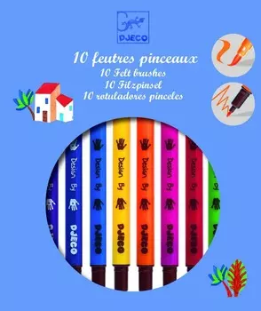 Фломастеры двухсторонние, классические цвета