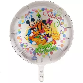 Фольгированный шар - Микки Маус и друзья, 45 см