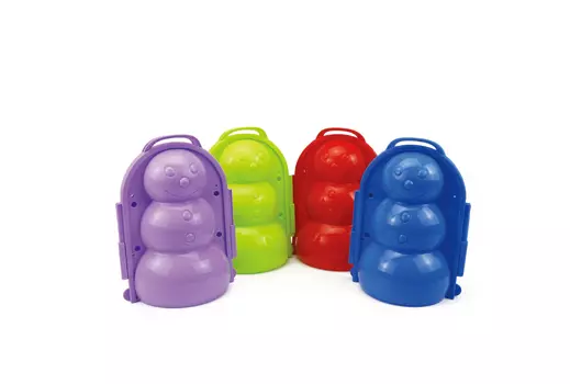 Формочка для лепки снежков - Снеговик, 22 х 16 х 12 см., разные цвета