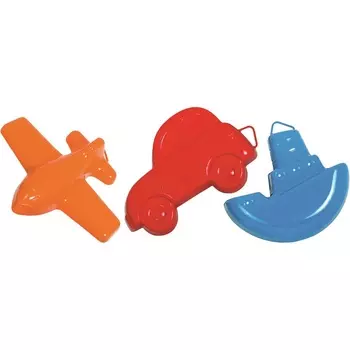 Формочки для песочницы из серии Транспорт, 3 вида