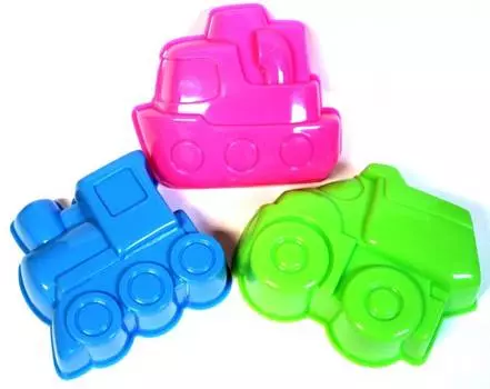 Формочки Транспорт: Грузовичок, паровозик, кораблик