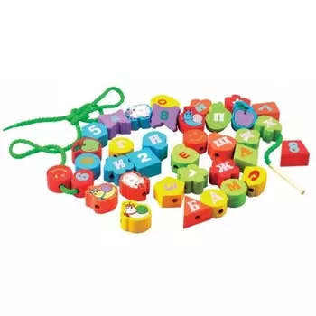 Геометрические бусы-алфавит