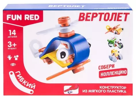 Гибкий конструктор – Вертолет, 14 деталей