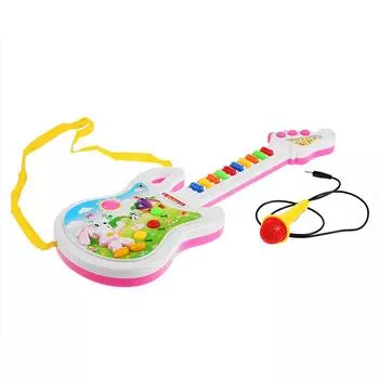 Гитара с микрофоном, озвученная