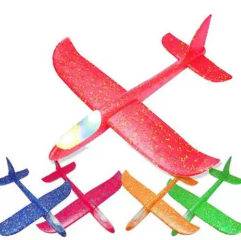 Глайдер из пенопласта, сборный, без механизмов, свет