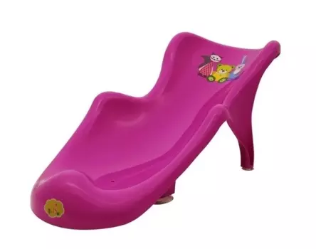 Горка для купания Mishka розовая