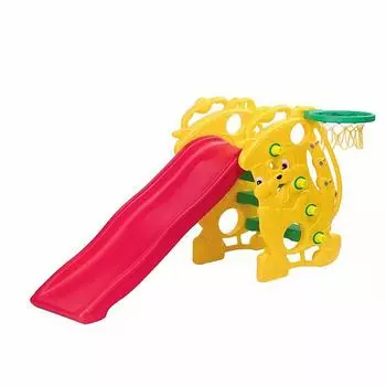 Горка – Саксофон с баскетбольным кольцом и надувным мячом