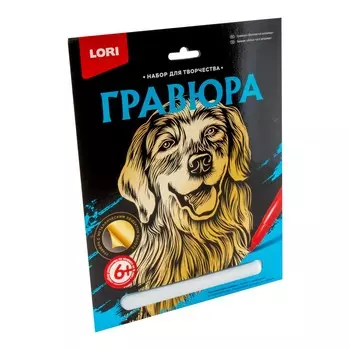 Гравюра большая - Золотистый ретривер