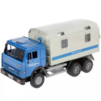 Грузовик – Милиция, свет и звук, открываются двери, откидывается кабина