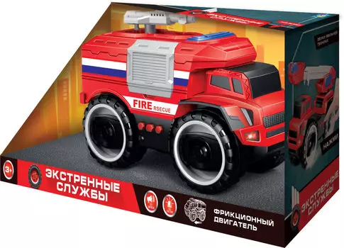Грузовик пожарный из серии Экстренные службы, фрикционный, 20 см, свет, звук