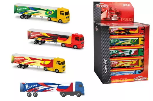 Грузовик-трейлер игрушечный с символикой ЧМ 2014