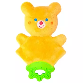 Хрустящий мишка Мистер Тед с прорезывателем и погремушкой
