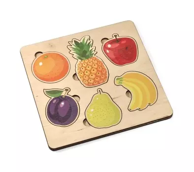 Игра развивающая деревянная - Фрукты