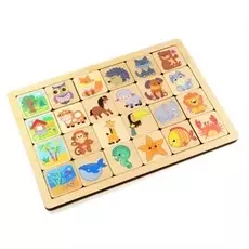 Игра развивающая деревянная - Кто где живет