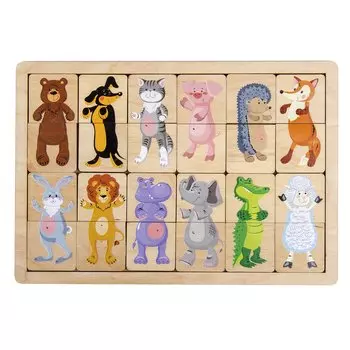 Игра развивающая деревянная - Зоопарк