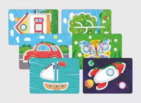 Игра развивающая - Трафарет: Силуэт