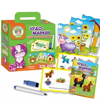 Игра с карточками - Чудо-маркер - Ферма