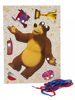 Игра-шнуровка «Маша и медведь» - Мишка