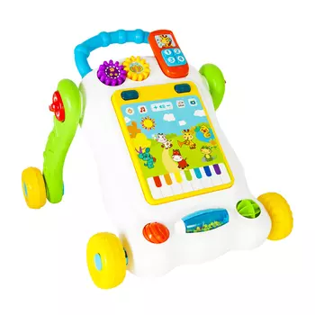 Игровой центр - Каталка-ходунок с развивающим планшетом и контролем скорости