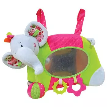 Игровой центр на кроватку с зеркальцем и прорезывателями - Слонёнок Тим