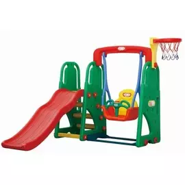 Игровой комплекс горка-волна + качели с музыкальной панелью