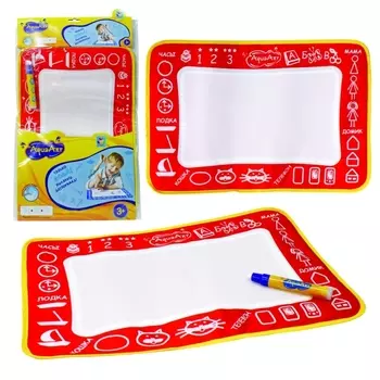 Игровой коврик для рисования AquaArt, цвет – красный