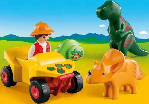 Игровой набор – 1.2.3: Исследователь с динозаврами