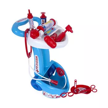 Игровой набор доктора на тележке с инструментами