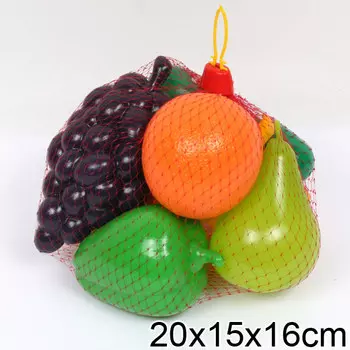 Игровой набор - Фрукты и овощи, в сетке