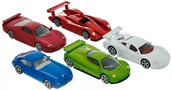 Игровой набор из пяти легковых машин