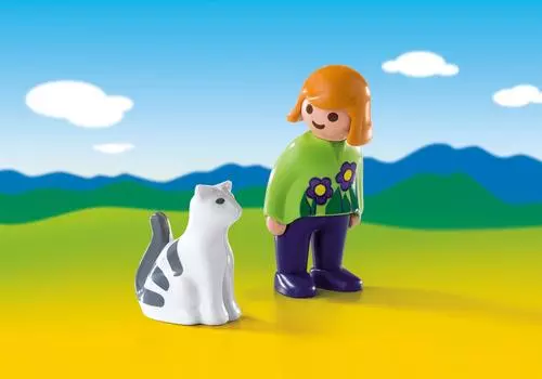 Игровой набор из серии 1.2.3: Женщина с кошкой