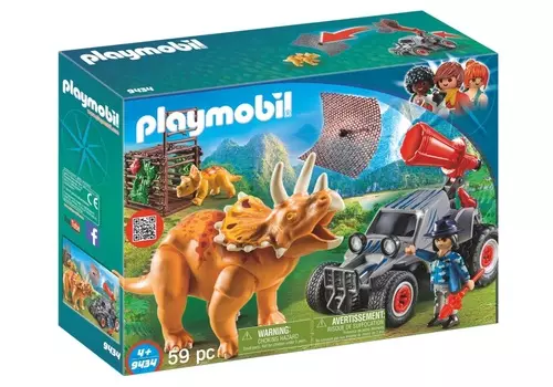 Игровой набор из серии Динозавры: Вражеский квадроцикл с трицератопсом