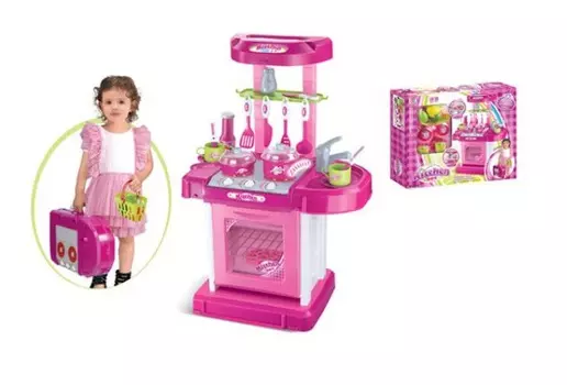 Игровой набор — Кухня с аксессуарами, световые и звуковые эффекты