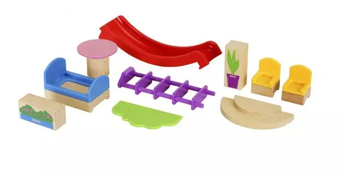 Игровой набор мебели и аксессуаров для виллы, 10 деталей