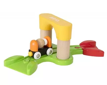 Игровой набор - Мой первый ж/д туннель с вагончиком, 7 элементов